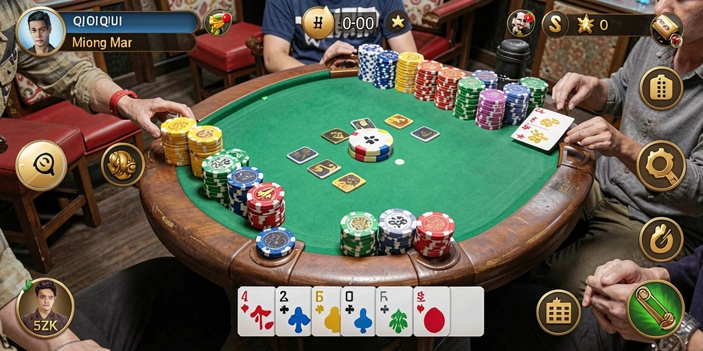 Tampilan gameplay seru QiuQiu di 5ZK yang mendebarkan.