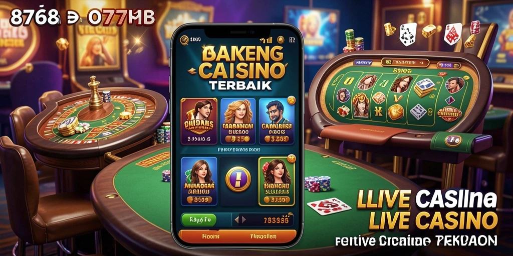Tampilan gameplay menarik dalam aplikasi Live Casino 8768.