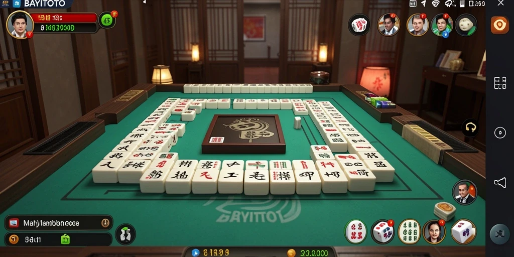 Screenshot gameplay dari BAYITOTO menampilkan suasana Mahjong yang menawan.