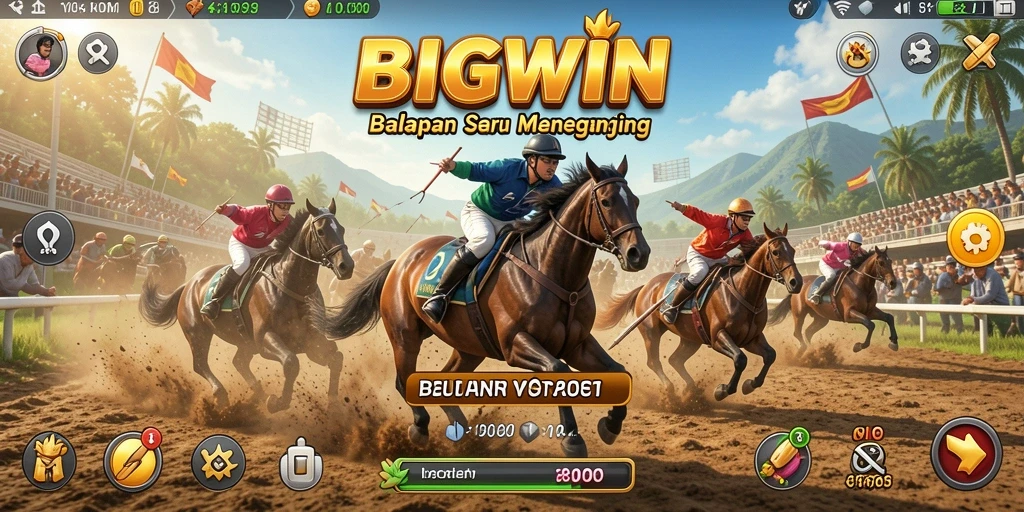 Tampilan menarik dari gameplay Racing BIGWIN yang penuh aksi.