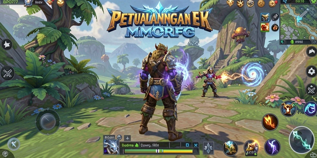 Tampilan gameplay BPO777 yang menarik dan seru dalam dunia MMORPG.