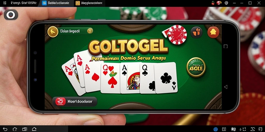 Screenshot utama GOLTOGEL menampilkan keseruan gameplay Domino.