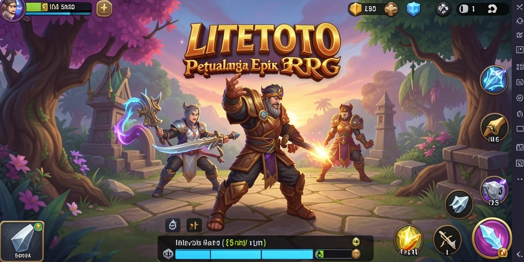Tampilan gameplay epik dengan aksi seru dari LITETOTO.