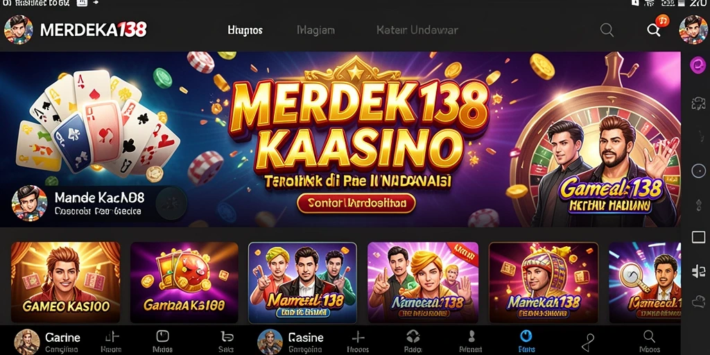 Tampilan menarik dari gameplay Kasino di MERDEKA138.