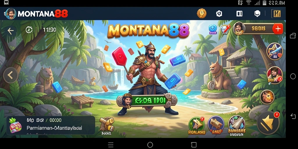 Screenshot MONTANA88 menampilkan grafik menarik dan gameplay yang mengasyikkan.