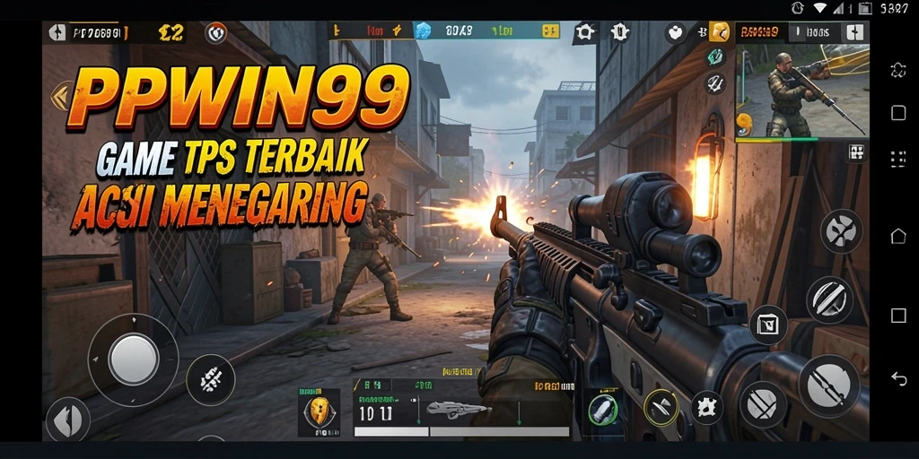 Screenshot gameplay PPWIN99 menampilkan aksi tembak-menembak mendebarkan.