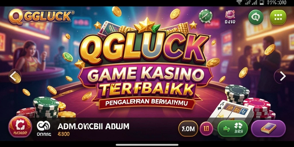 Tampilan menarik dari gameplay Kasino QGLUCK yang menghibur.