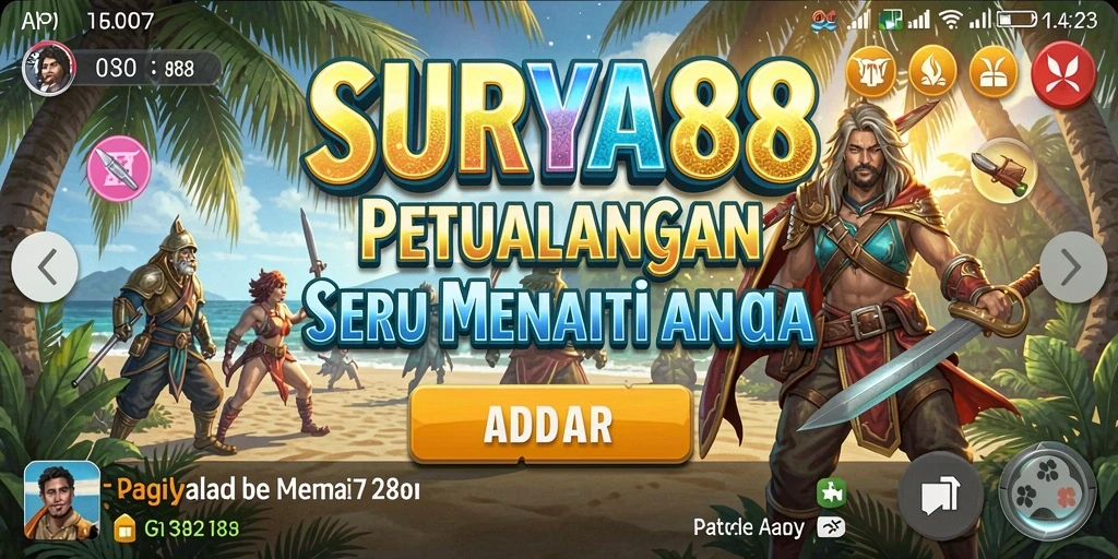 Tangkapan layar dari gameplay SURYA88 yang menampilkan aksi petualangan seru.