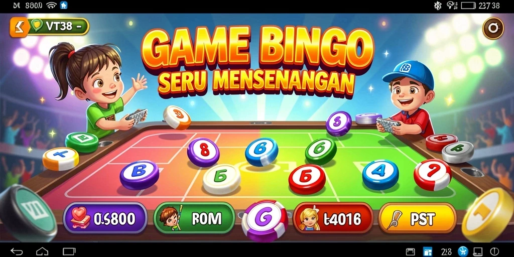 Tampilan gameplay seru dari VT38 dengan interaksi pemain Bingo.