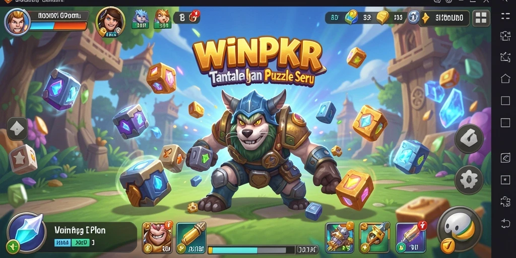 Tampilan gameplay menarik dan menantang di WINPKR.
